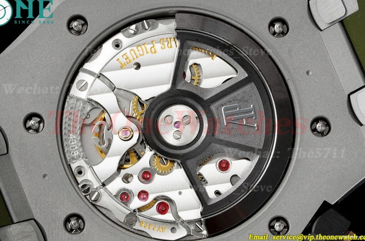 42mm Royal Oak BF 15720 Stk SS Offshore A4308 Green Diver RU 0302